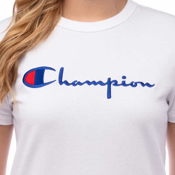 Champion Women's Heritage Tee T-Shirt - White - Picture 4 of 4